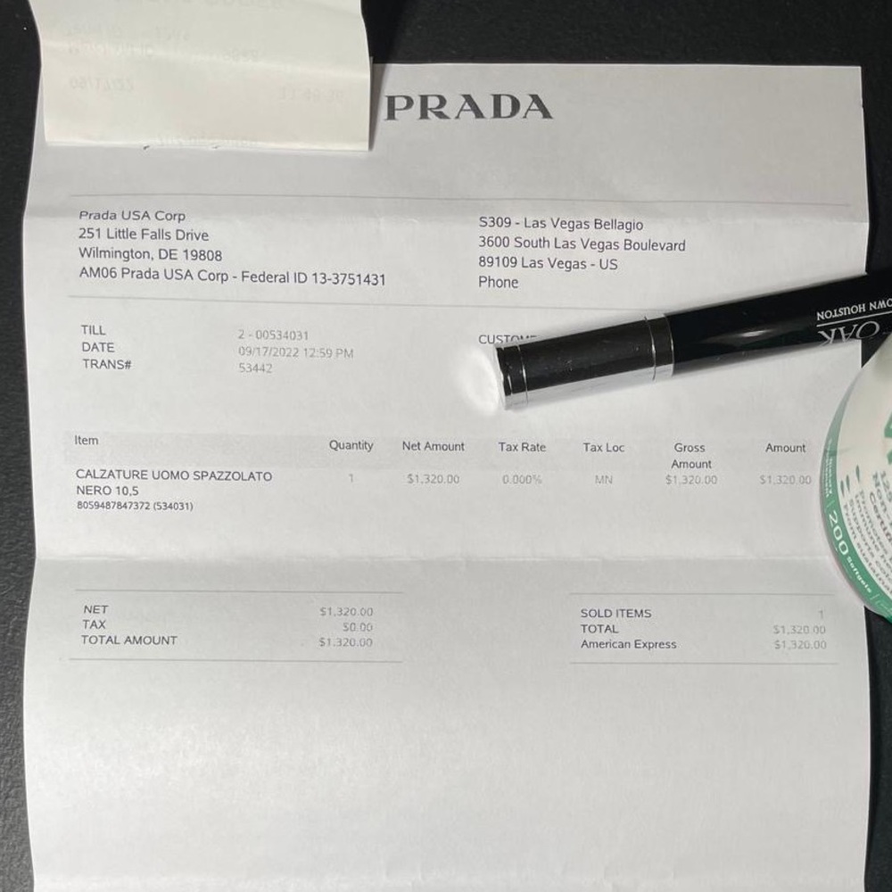 CLASSIC- Prada Black Oxford Shoes Sleek Formal Design - Picture 4 of 6
